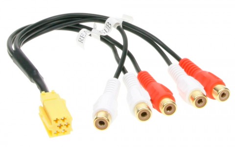 Адаптер лінійних виходів Mini ISO-RCA ACV 1441-03