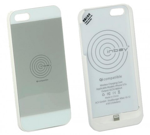 Чехол для беспроводной зарядки ACV 240000-20-01 Inbay для iPhone 5/5S white