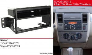 Переходная рамка Nissan Tiida, Versa ACV 281210-12