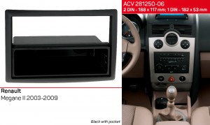 Переходная рамка Renault Megane ACV 281250-06