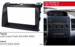 Переходная рамка Toyota LC Prado 120, Lexus GX 470 ACV 281300-16