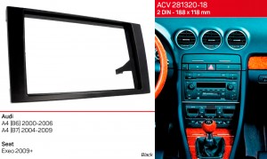 Переходная рамка Audi A4, Seat Exeo ACV 281320-18