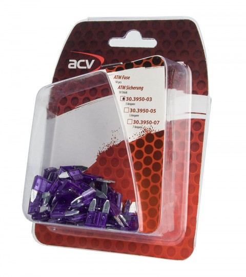Предохранители АТМ 3А (50 шт.) ACV 30.3950-03