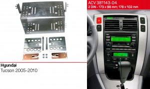 Переходная рамка Hyundai Tucson ACV 381143-04