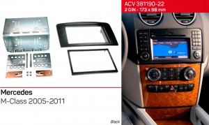 Переходная рамка Mercedes ML-klasse (W164) ACV 381190-22