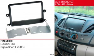 Переходная рамка Mitsubishi L200, Pajero Sport ACV 381200-07