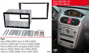 Переходная рамка Opel Agila, Combo, Corsa, Meriva, Omega, Vectra, Vivaro ACV 381230-01 Kit