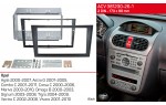 Переходная рамка Opel Agila, Combo, Corsa, Meriva, Omega, Signum, Tigra, Vectra, Vivaro ACV 381230-26-1