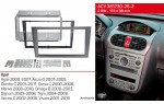 Переходная рамка Opel Agila, Combo, Corsa, Meriva, Omega, Vectra, Vivaro ACV 381230-26-2