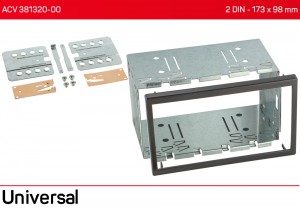 Установочный набор универсальный (Kit) для крепления 2 DIN магнитол ACV 381320-00