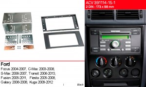 Переходная рамка Ford Transit, Focus, C-Max, S-Max, Fusion, Fiesta, Galaxy, Kuga ACV 391114-15-1