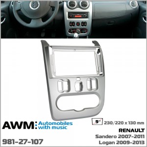 Переходная рамка Renault, Dacia Duster, Sandero, Logan, Nissan NP200 AWM 981-27-107
