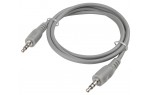 AUX кабель Jack 3.5 мм - 1 м серый AWM 110-06
