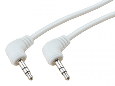 AUX кабель Jack 3.5 мм - 0.5 м белый AWM 110-10