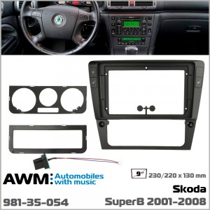 Перехідна рамка для автомобіля Skoda SuperB AWM 981-35-054