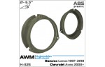 Проставки под динамики 165 мм / 6.5" AWM H-325 для автомобилей Daewoo, Chevrolet, Skoda, Volkswagen, Opel