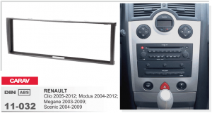 Переходная рамка Renault Clio, Megane, Scenic, Modus Carav 11-032