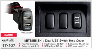 USB разъем Mitsubishi Carav 17-107