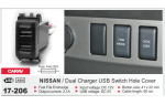 USB разъем Nissan Carav 17-206