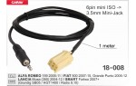 AUX кабель адаптер Alfa Romeo, Fiat, Lancia, Smart Carav 18-008