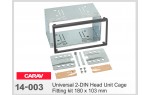 Универсальный набор для крепления 2 DIN магнитол Carav 14-003