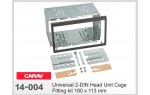 Универсальный набор для крепления 2 DIN магнитол Carav 14-004