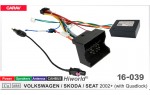 Переходник для магнитол 9", 10.1" Volkswagen, Audi, Skoda, Seat Carav 16-039