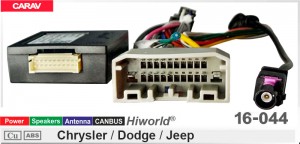 Переходник для магнитол 9", 10.1" Chrysler, Dodge, Jeep Carav 16-044