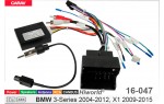 Переходник для магнитол 9", 10.1" BMW 3 Series (E90/E91/E92/E93), X1 (E84) Carav 16-047
