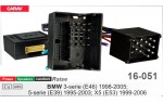 Переходник для магнитол 9", 10.1" BMW 3 Series (E46), 5 Series (E39), X5 (E53) Carav 16-051