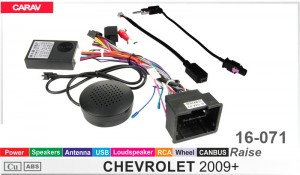 Перехідник для магнітол 9", 10.1" Chevrolet, Opel Carav 16-071