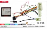 Переходник для магнитол 9", 10.1" Toyota Carav 16-095