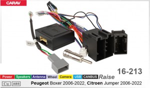 Переходник для магнитол 9", 10.1" Citroen Jumper, Peugeot Boxer Carav 16-213