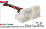 Переходник для магнитол 9", 10.1" Mitsubishi Pajero, Outlander, Lancer, Grandis Carav 16-231