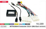 Переходник для магнитол 9", 10.1" Mitsubishi Outlander Carav 16-289