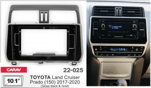 Переходная рамка Toyota Land Cruiser Prado Carav 22-025