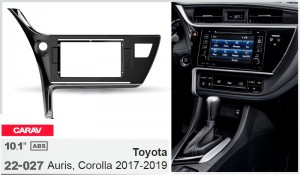Переходная рамка Toyota Auris, Corolla Carav 22-027