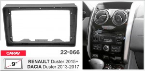 Переходная рамка Renault Duster, Dacia Duster Carav 22-066