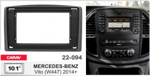 Перехідна рамка Mercedes Vito (W447) Carav 22-094