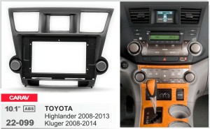 Переходная рамка Toyota Highlander Carav 22-099