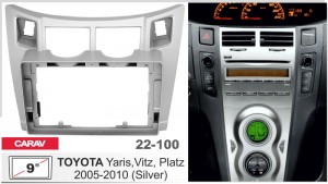 Переходная рамка Toyota Yaris Carav 22-100