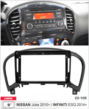 Переходная рамка для автомобилей Nissan Juke Carav 22-106