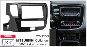 Переходная рамка Mitsubishi Outlander Carav 22-1153