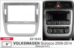 Переходная рамка для автомобиля Volkswagen Scirocco Carav 22-1243
