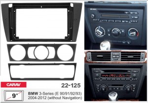 Переходная рамка BMW 3 Series (E90, E91, E92, E93) Carav 22-125