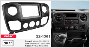 Переходная рамка Renault Master, Opel Movano, Nissan NV400 Carav 22-1361