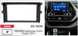 Переходная рамка Toyota Highlander Carav 22-1439