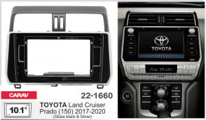 Переходная рамка Toyota Land Cruiser Prado Carav 22-1660