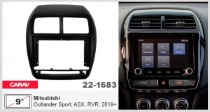 Переходная рамка Mitsubishi Outlander Sport, ASX Carav 22-1683