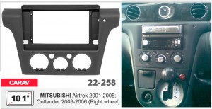 Переходная рамка Mitsubishi Outlander Carav 22-258